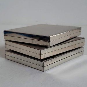 Lot 3pcs Hinged Metal Boxes Cases Holder